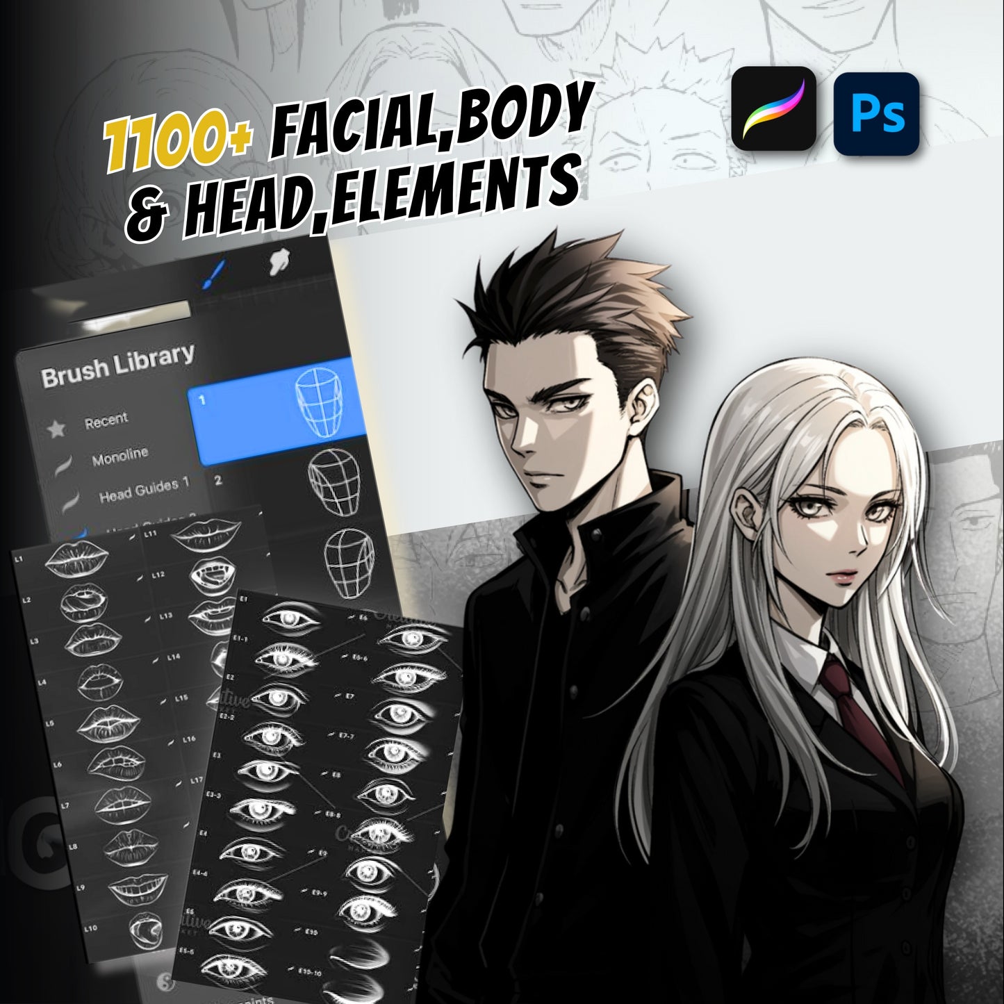 4000+ ASSETS MANGA DESIGNER'S KIT
